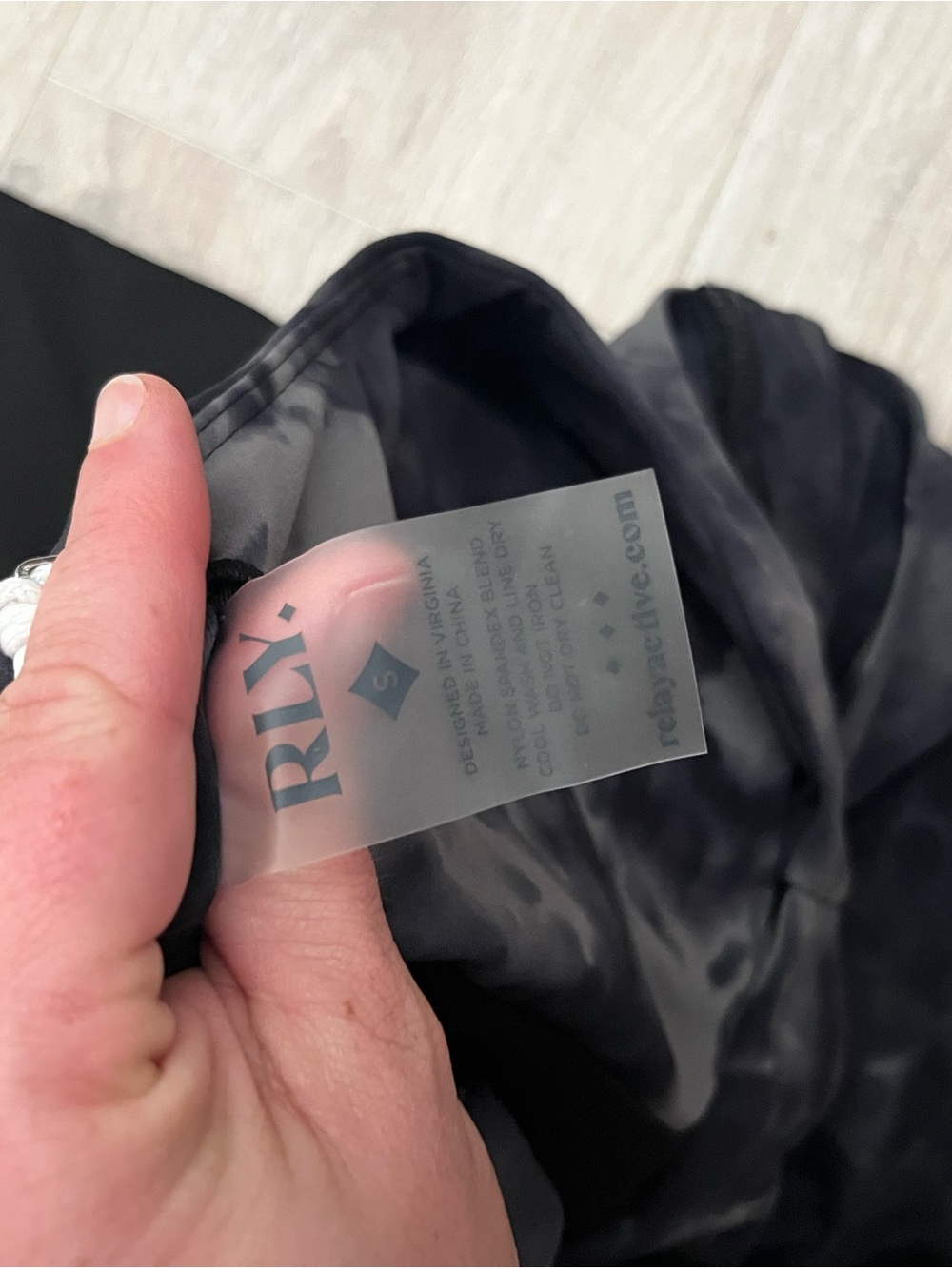 NWT Relay Active Women’s Kella Pocket Runsie Black Tie Dye - Size Small - Picture 3 of 5